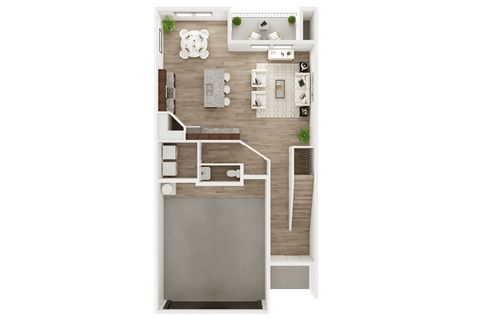 Floor plan for 3 beds, 2.5 baths, 1551 sqft